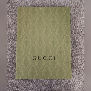 GUCCI Green Shirt Box W/ Tissue Paper